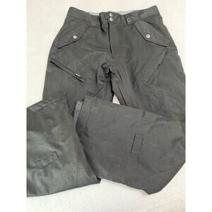 RPZN Snowboarding Pants Sz M/M Black Front and Back Pockets Waterproof Lined